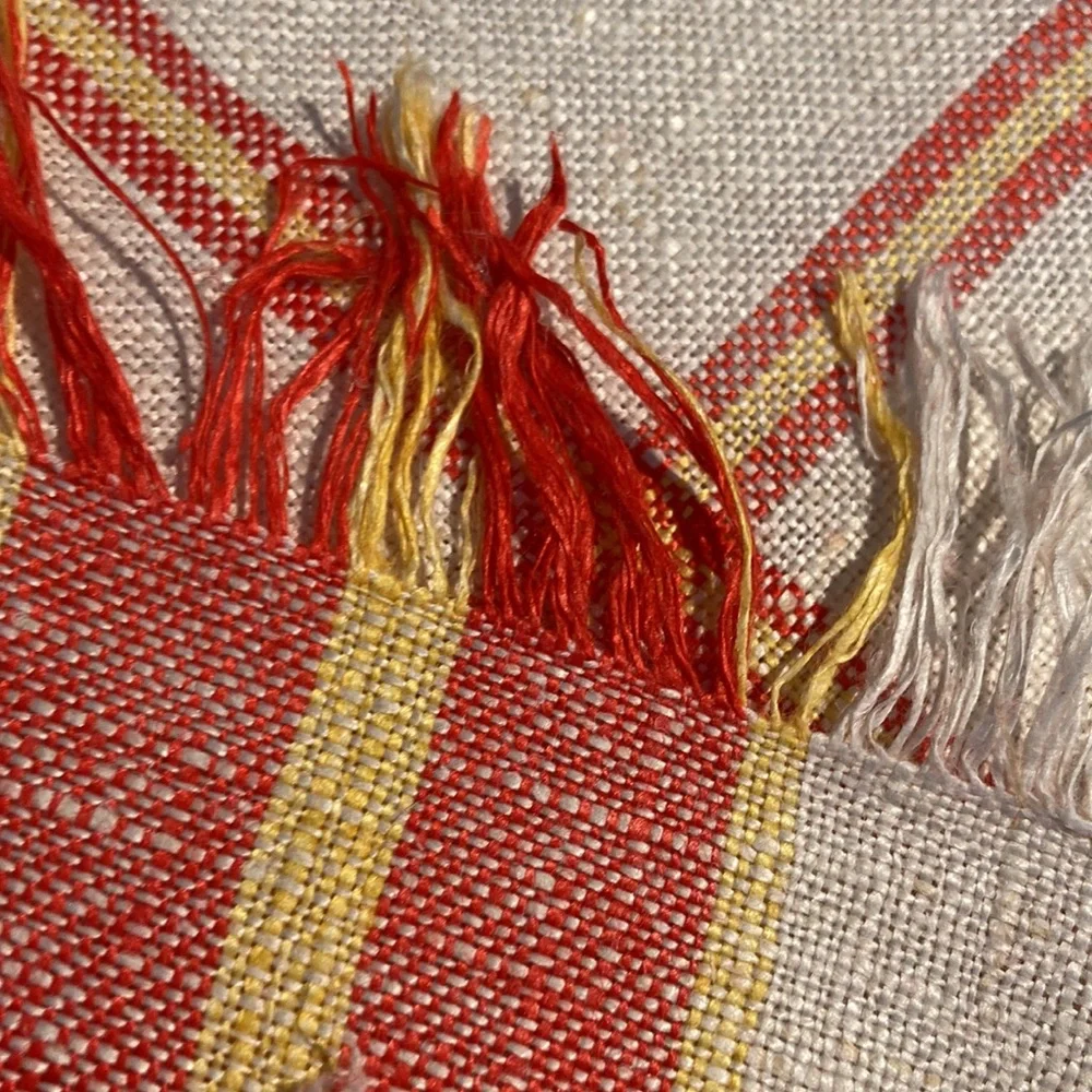 Vintage tablecloth fringe